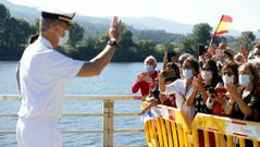 El Rey, de visita en Tui