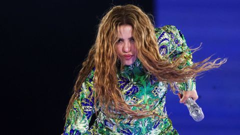 Shakira, durante su concierto en la playa de Copacabana en R�o de Janeiro, Brasil