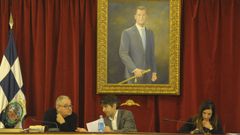 Su�rez, en el centro, en el �ltimo pleno