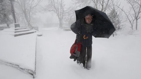 Temporal de nieve en O Cebreiro
