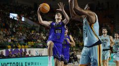 Isaac, en un momento del duelo de los cobistas con el Palmer mallorquín