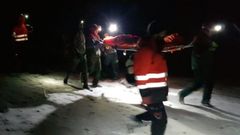 Los ladridos de una perra guiaron a los rescatadores en Palombera