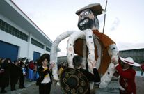 Imagen de la Queima do Polbo del a�o 2004. 