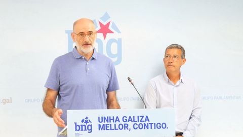 Secundino Fernández, junto a Iago Tabarés.