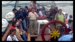 Hace veinte a&ntilde;os, la revista pudo ser presentada a bordo del buque Massiques