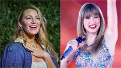 Blake Lively, a la izquierda, y Taylor Swift, a la derecha.