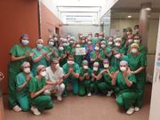 Aplausos en la UCI del Chuac