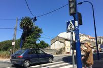 Los peatones de Vilaboa tienen miedo a cruzar sin los sem�foros.