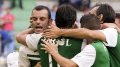 Antonio cumpli� cinco temporadas en el Racing de Ferrol