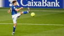 Blanco Leschuk Real Oviedo Tenerife Carlos Tartiere.Blanco Leschuk trata de rematar a portera ante el Tenerife