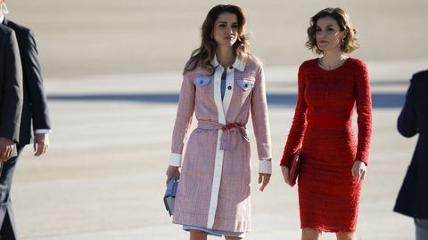 Junto a Rania de Jordania