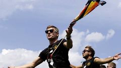 Kroos, en la celebraci�n del t�tulo mundial