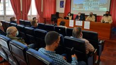 Un momento de la jornada divulgativa, celebrada en la cofrad�a de Celeiro