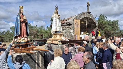 Procesin en la romera que se celebra en Chantada el 8 de septiembre