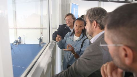  ANA PELETEIRO Y SU MARIDO Y ENTRENADOR BENJAMIN COMPAORE EN LAS PISTAS DEPORTIVAS DONDE VA A ENTRENAR A PARTIR DE AHORA