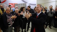Rafael Rodr�guez Villarino fue elegido secretario provincial del PSOE ourensano en el a�o 2017 y, tras su proclamaci�n, lo celebr� con quienes lo apoyaron en aquel proceso.
