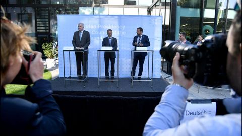 Seehofer, Kickl y Salvini, este jueves en la ciudad de Innsbruck
