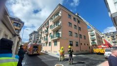 Incendio en un edificio en Ares, originado por una secadora