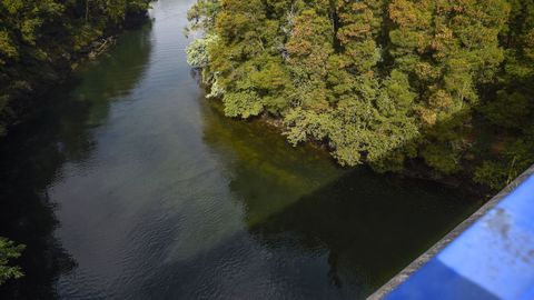 Ponte das Palabras, en Monte Porreiro, desde el que se arrojó el joven marinense el pasado lunes.