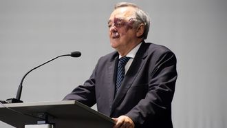 Mariano Barbacid en el a�o 2024 en una charla en Santiago