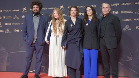 El equipo del cortometraje �The Painter's Room�.