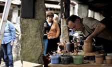 La cita Coraz�n de Artesan�a en Agolada llen� los pendellos de actividad desde el viernes. 