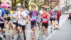 Una de las carreras en la edici�n del 2024 en Mazaricos.