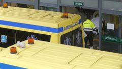 Entrada al servicio de urgencias del hospital Montecelo, en Pontevedra