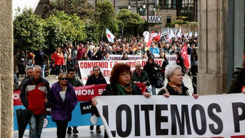 Manifestacin de la CIG en Pontevedra por el Primero de Mayo