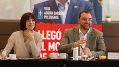 La ministra de Ciencia e Innovaci�n, Diana Morant, y el presidente del Principado de Asturias, Adri�n Barb�n