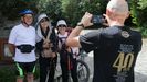 Peregrinos en O Cebreiro, la entrada del Camino Francs en Galicia, el pasado jueves 16 de junio.