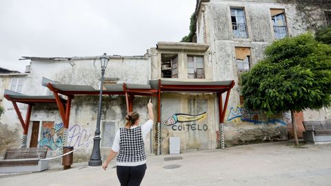 Casa de O Carme en Lugo donde se ha intervenido por riesgo de derrumbe