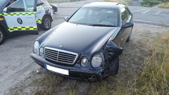 Veh�culo implicado en el accidente en Celanova