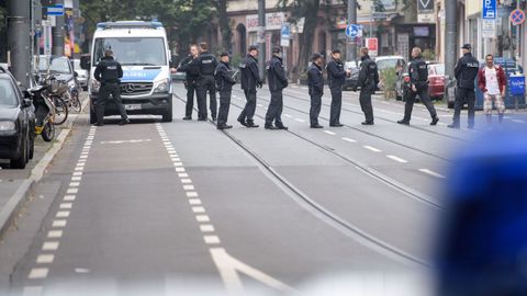 Evacuaci�n masiva en Fr�ncfort