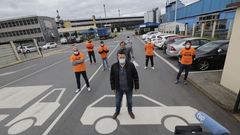 Parte el comit� de A Coru�a ante la f�brica para anunciar movilizaciones para cuando puedan
