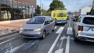 Lugar del accidente de tr�fico de este jueves en Sanxenxo