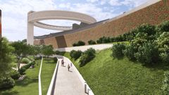 Recreaci�n de los parques y sendas que cubrir�n la AP-9 en su entrada a Vigo