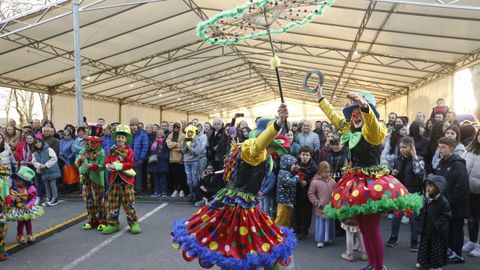 Fiesta de carnaval en Castro de Ribeiras de Lea. 