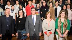 Imagen de una edici�n anterior de la ISS. Desde la izquierda: Evaristo Zas, director de la ORI; Cristina L�pez, vicerrectora de Igualdad, Cultura e Deporte; Julio Abalde, rector de la UDC; Pilar Garc�a de la Torre, vicerrectora de Internacionalizaci�n y Cooperaci�n; y Bego�a Crespo, coordinadora de la ISS