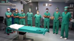 Equipo de cirug�a de mano en Povisa