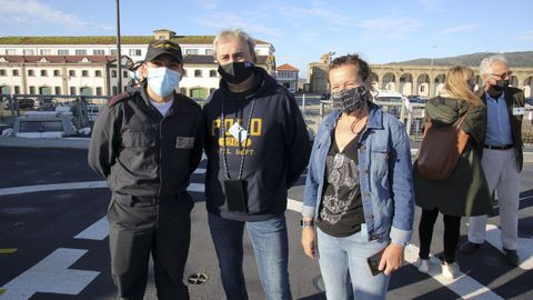 Eva, asturiana de Oviedo, aprovech� la jornada de puertas abiertas para visitar a su hijo Iv�n a bordo de la fragata �lvaro de Baz�n