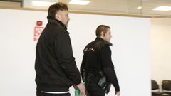 Massimo Ludovisi, en los juzgados de Lugo tras ser detenido en Italia y ser trasladado a la ciudad amurallada por orden de la jueza Pilar de Lara