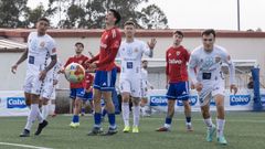 Dar�o se lamenta en una de las varias ocasiones falladas por el Berganti�os frente a la Sarriana.