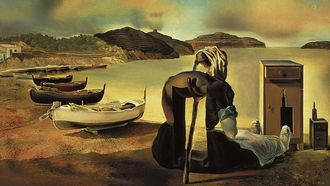 En la muestra que abre el Thyssen &laquo;est&aacute;n todas las obsesiones, temores y complejos de Dal&iacute;, que fueron muchos, en torno al sexo, la muerte y la religi&oacute;n&raquo;, afirma el comisario Jaime Brihuega. Arriba, &laquo;El destete del mueble-alimento&raquo; (1934).