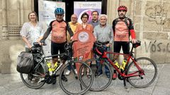 Filipe Gaiv�o y Jos� Carlos Marques, fueron recibidos pon el presidente y la gerente del Inorde y por miembros de la asociaci�n ourensana de p�rkinson