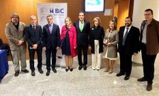 Los representantes gallegos acudieron ayer a la entrega de premios celebrada en la ciudad de Barcelona.