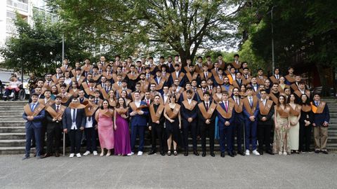 Graduación de la promoción de la Escola Superior de Enxeñaría Informática.