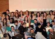Los nuevos graduados en Comunicaci�n Audiovisual.