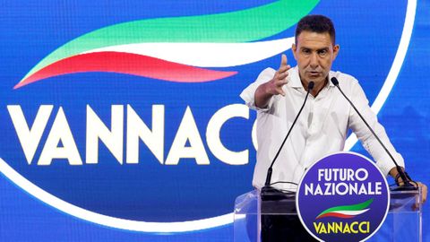 El exgeneral italiano Roberto Vannacci, durante un acto en Roma
