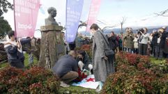 Imaxe da homenaxe tributada polo BNG a Castelao no 2025